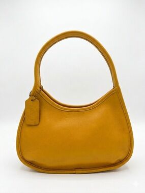 Vintage Coach Ergo Mini Satchel 9027 | Mustard Yellow Glove-Tanned Leather Bag